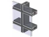 Алюминиевое фасадное остекление Харьков Reynaers Curtain Wall 65-EF