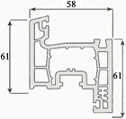 Sash Profile 3 chamber