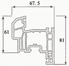 Sash Drainer Profile 4 chamber