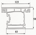 Door profile Opening Outwards 3 C