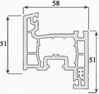 Sash Profile 3 chamber